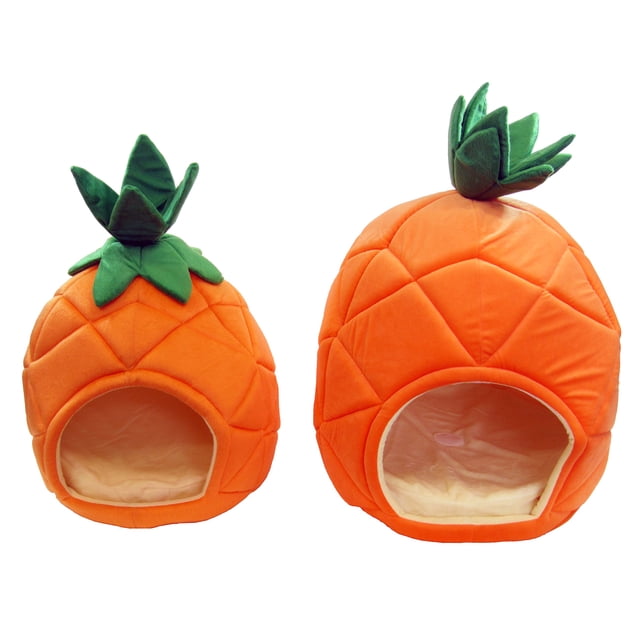 Pet Bed House YML Pineapple, juego de 2 unidades para perros o gatos pequeños