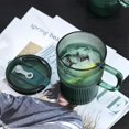 thumbnail image 4 of 450ml Jug with Lid and Straw, Iced Coffee Jug with Straw and Lid, Set of 2 Green Water Vagos with Straw, 4 of 5