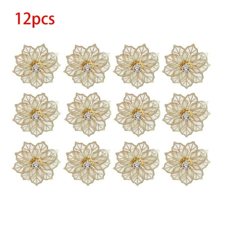 

Serviette Holder Crystal Flower West Dinner Home Napkin Rings Mesh Wedding Decor