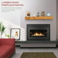 thumbnail image 2 of 60in. Lumber Finished Fireplace Mantel Shelf, 2 of 7