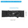 thumbnail image 2 of Uxcell Chair Sash Bow Spandex Stretch Chair Cover Bands Sashes with Bow Knot Black 20, 2 of 6