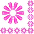 thumbnail image 1 of Vogacara 10 Uds. Clips de tapa de remojo de Arte de uñas de plástico Gel removedor de esmalte herramienta de envoltura líquido para la eliminación Rosa roja 10piezas Vogacara CBP119457, 1 of 4