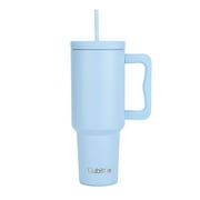 Cubitt Insulated Stainless Steel 40 oz Tumbler with Handle and Straw Lid, Cupholder Friendly