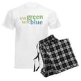 thumbnail image 6 of CafePress - Live Green Vote Blue Men's Light Pajamas - Men's Light Loose Fit Cotton Pajama Set, 6 of 7