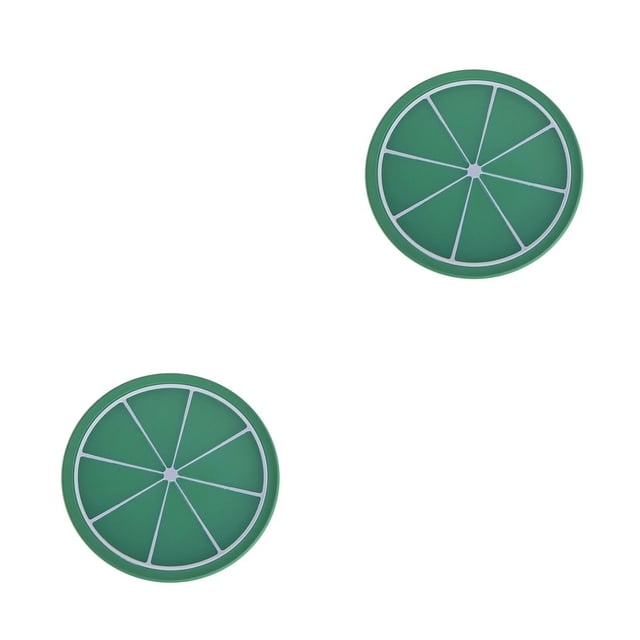 Billuyoard Silicona Salvamantel Fruta Posavasos Cojín Taza Soporte Té Pad Estera Cocina naranja verde PC 1 2piezas Billuyoard CBP260458