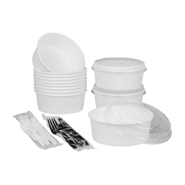 Karat FP-PSB32 32 oz. Paper Short Buckets (Case of 360)