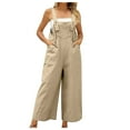 thumbnail image 2 of Combinaisons pour Femmes Été Mode Décontractée Col Carré Ample Bretelles Capris pour Femmes Été Décontracté en Solde, 2 of 5
