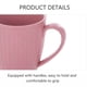 thumbnail image 3 of Vaso de paja de trigo rosa elegante, ecológico, de 500 ml, para té, café y agua, con asa portátil, ideal para baños, 3 of 5