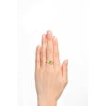 thumbnail image 3 of RYLOS Rings for Women 14K Yellow Gold Greek Key Designer Ring 9X7MM Gemstone & Diamond Ring August Peridot Jewelry  Size 6, 3 of 8