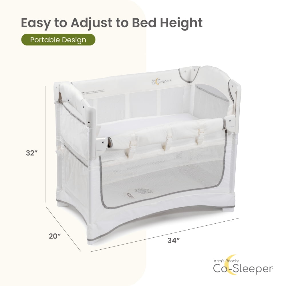 Arm's Reach Mini 2-in-1 Co-Sleeper Bassinet, White
