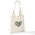 thumbnail image 6 of CafePress - Black Heart With Paws, Animal Foodprint Pattern To - Unisex Canvas Tote Bag, Beige, 1-Piece, 6 of 6