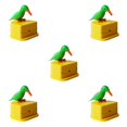 thumbnail image 1 of Yuarrent Caja de palillos de Estuche de almacenamiento de palillos de Dispensador automático Forma de pájaro Soporte de plástico ABS, Type2 NO2 Yuarrent CBP056733, 1 of 4
