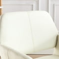 thumbnail image 2 of SUGIFT Small Modern Living Dining Room Accent Chairs Fabric Mid-Century Upholstered Side Seat Club Guest with Metal Legs Legs (Beige), 2 of 5