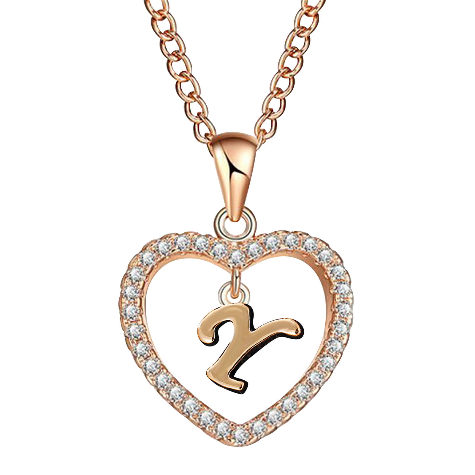 Follure Clothing Follure Fashion Women Gift 26 English Letter Name Chain Pendant Necklaces Jewelry Walmart Com Walmart Com