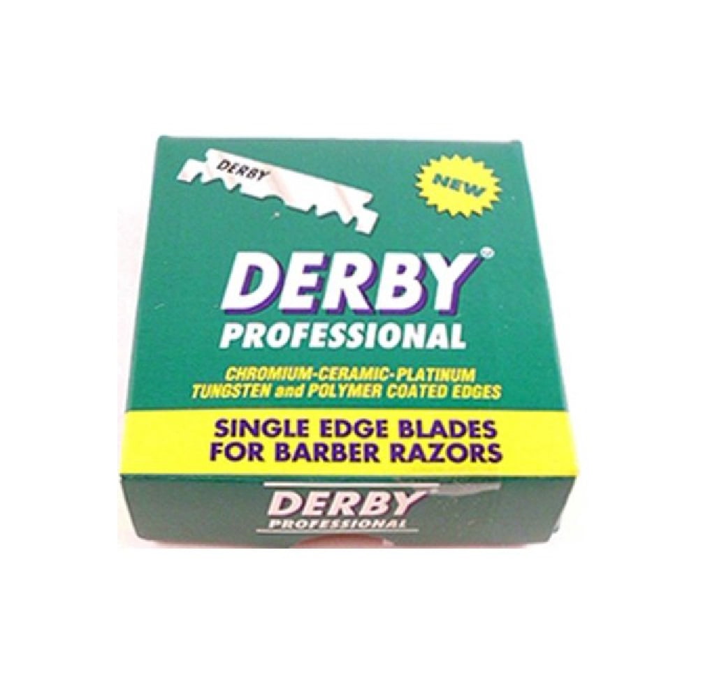 Derby Professional Platinum Single Edge Razor Blades, 100 Count