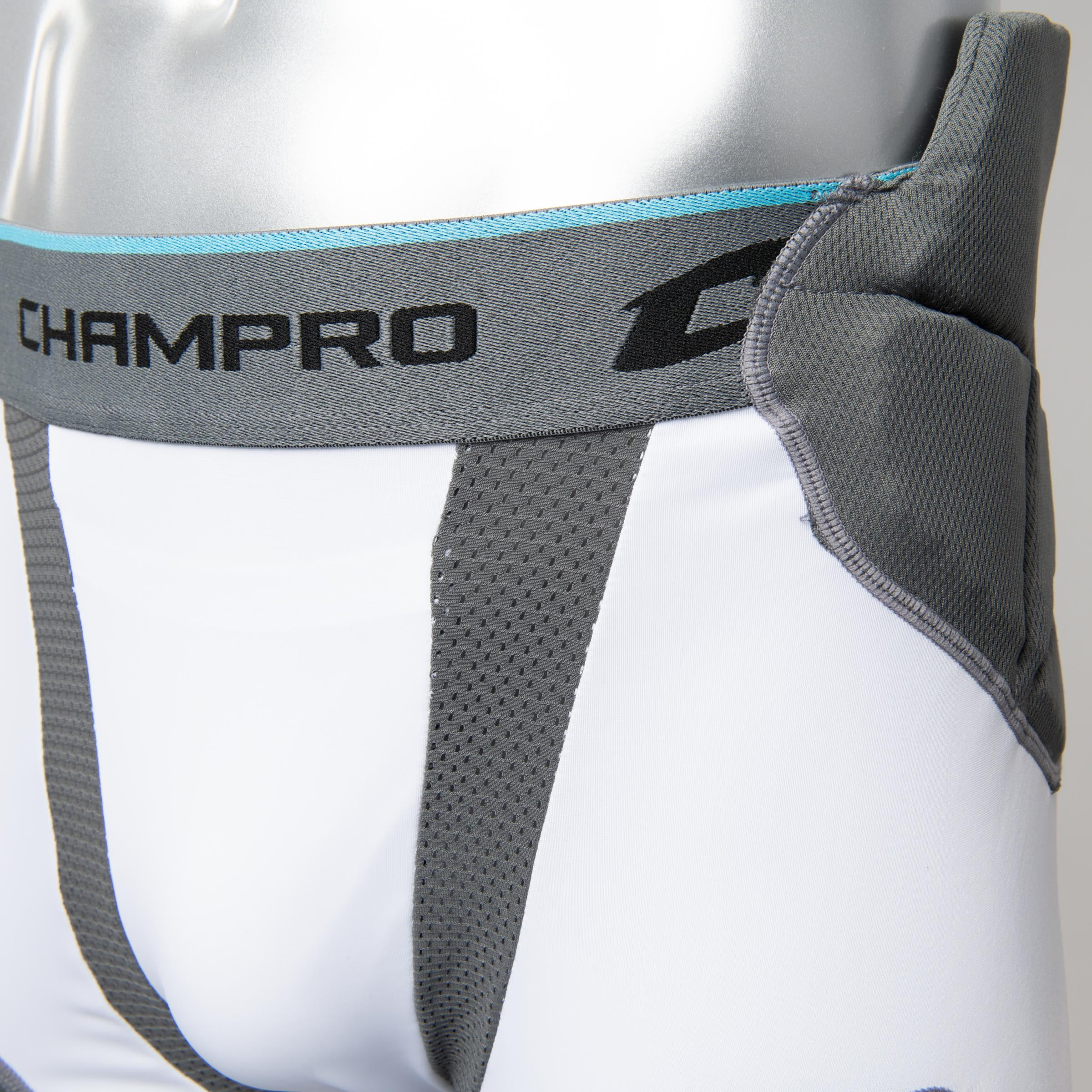 CHAMPRO Man Up 7-Pad Football Girdle, Compression Fit, Youth & Adult Sizes