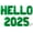 Green, variant on Letter Balloons - HELLO 2025 16" Inch Alphabet Letters Foil Mylar Balloon New Years Eve Party Banner (Pink)