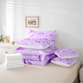 thumbnail image 6 of Feelyou Purple Cute Bowknot Bedding Comforter Set 7pcs, Fairy Princess King Bedding Sets, 6 of 8