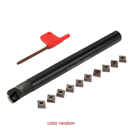 

Thinsont S16Q-SCLCR09 Boring Bar 16mm Shank Turning Tool Holder CCMT09T3 Inserts T15 Wrench