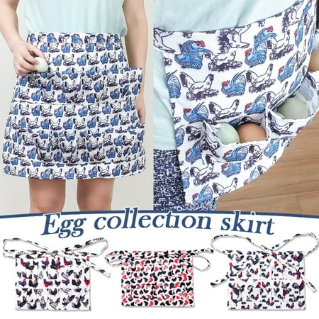 

Tanfeine Egg Collection Apron Multi Pockets Egg Shatter Resistant Apron for Farmhouse Farm L