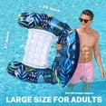 thumbnail image 4 of Livhil Pool Floats for Adults- XL Inflatable Pool Floats with Canopy, Pool Chair Lounge Float, 4 of 7