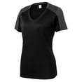 thumbnail image 1 of Gravity Threads Chemise à Manches pour Femmes - Noir/gris Fer - Très Grand, 1 of 1