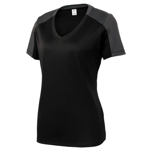 Gravity Threads Chemise à Manches pour Femmes - Noir/gris Fer - 2TG