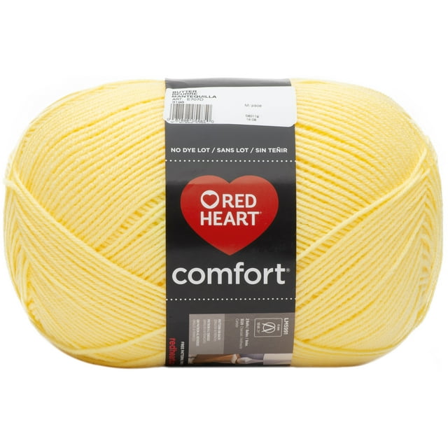 Red Heart® Comfort® Yarn, Solid, Acrylic #4 Medium, 16oz/454g, 867 Yards