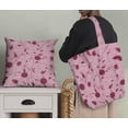 thumbnail image 5 of Soimoi Cotton Satin Spandex Pink Fabric By the Yard - 54 Inch Wide -Floral & Leaf Floral Pattern Fabric - Botanical and Elegant Designs for Various Uses Printed Fabric, 5 of 6