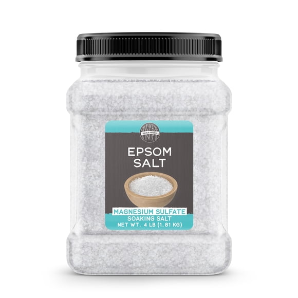 Birch & Meadow Sal de Epsom 4 lb Sulfato de magnesio puro Sin perfume Baño y remojo