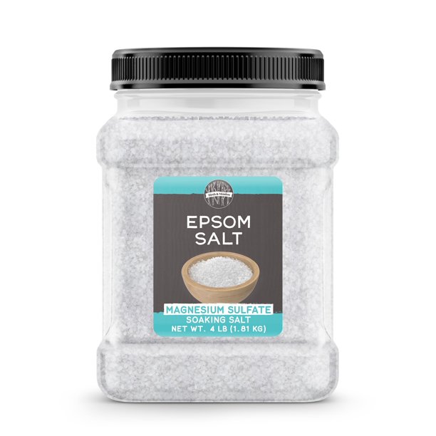 Birch & Meadow Sal de Epsom 4 lb Sulfato de magnesio puro Sin perfume Baño y remojo