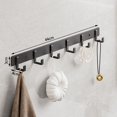 thumbnail image 1 of Gancho negro de aluminio espacial, gancho para Toalla de baño, gancho para ropa trasera de puerta de sala de estar, gancho de almacenamiento negro Simple para ahorrar espacio, 1 of 4