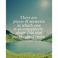 thumbnail image 2 of ArtsyQuotes 12x14 Black Ornate Wood Framed with Double Matting Museum Art Print Titled - Jules Renard Quote: Places and Moments, 2 of 4