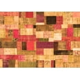 thumbnail image 1 of Ahgly Company Indoor Rectangle Patchwork Orange Transitional Area Rugs, 5' x 8', 1 of 1
