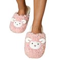 thumbnail image 6 of Qingpeng Ladies Closed Toe Open Back Plush Slippers Soft Cozy House Shoes Comfortable Indoor Footwear with Playful Sheep Design for Home, 6 of 8