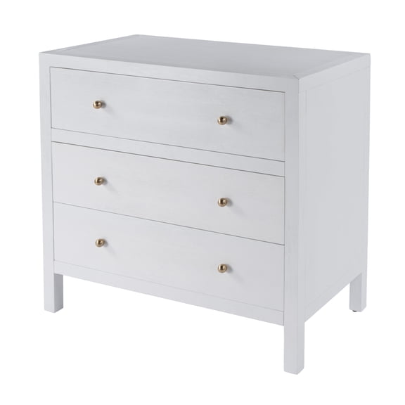 Nora 3-Drawer Chest in White 5731477