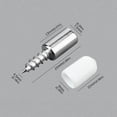 thumbnail image 2 of Tornillo de goma autorroscante cruzado con soporte de partición de tornillo de tablero de gabinete 40 Uds., 2 of 4