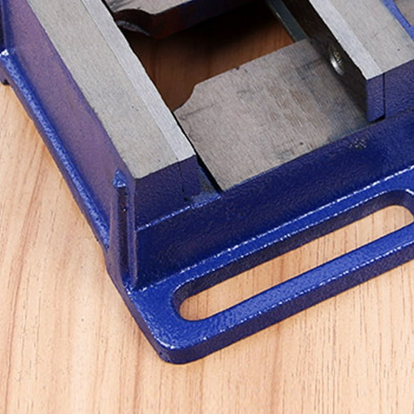 Étau de Perceuse en Acier Bleu de 3 Pouces avec Grand Ouverture - Pince de Banc Robuste pour Sécuriser la Pièce pour le Travail du Bois, le Polissage, le Perçage et la Gravure - Outil Portable et Facile à Utiliser
