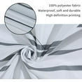 thumbnail image 6 of Grey and White Striped Shower Curtain Modern Geometric Farmhouse Shower Curtains for Bathroom Decor Waterproof Fabric Shower Curtain Set Hotel Style 72x72 Inches, 6 of 6