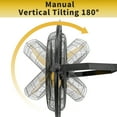 thumbnail image 5 of 5000 CFM 20 inch Orbital Remote Control Wall Mounted Fan, 1/5HP Motor, Manual & Remote Operation, Timer, Oscillation & Tilting, 3 Speed, 9ft Power Cord Industrial and Commercial- UL Listed, 5 of 8