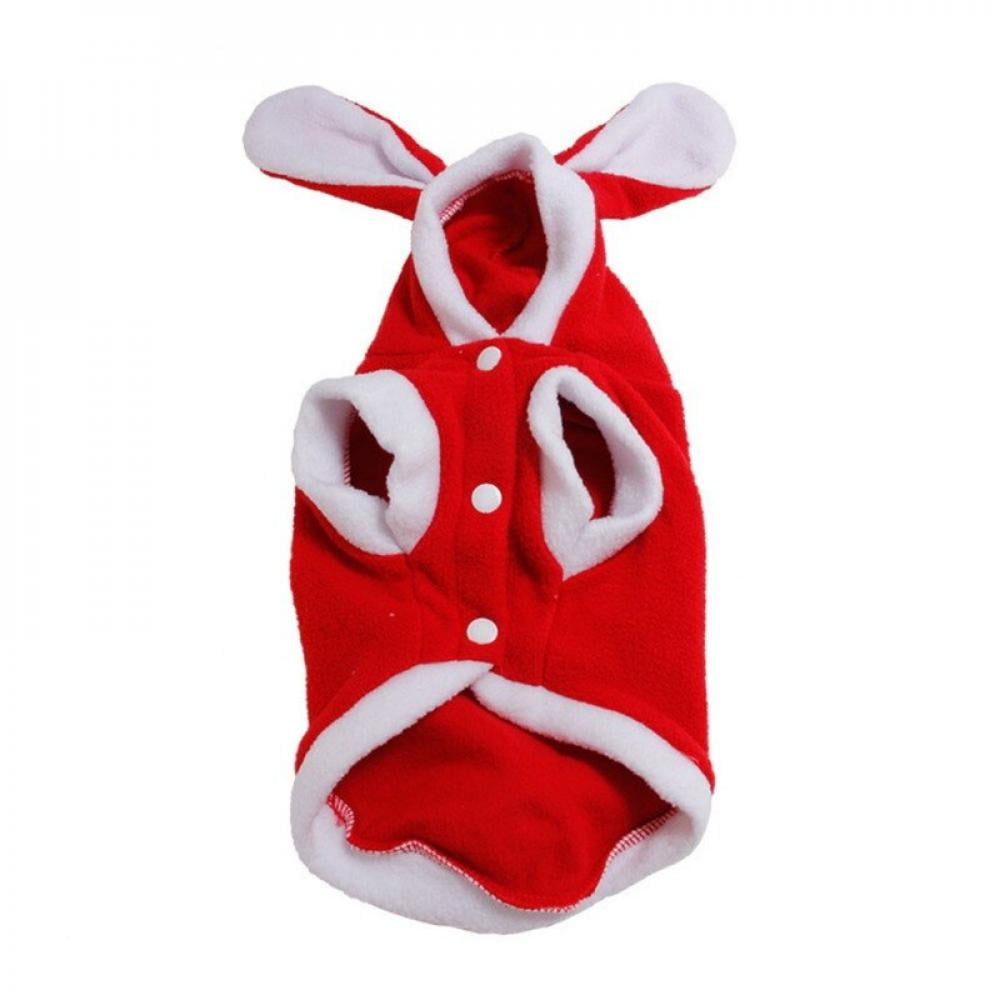 Puppy Dog Pet Autumn Casual Flannel Sweater Vest Coat Bunny Warm Clothes Costume 
