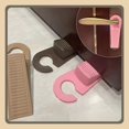 thumbnail image 2 of Tope de puerta de goma de 6 piezas de color aleatorio, Tope de puerta anticolisión for suelo de cuña for hogar, oficina, dormitorio, sala de estar, material suave, 2 of 7