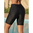 thumbnail image 6 of Charmo Womens Tummy Control Swim Bottoms Dot High Waisted Board Shorts Built-in Liner, 6 of 6