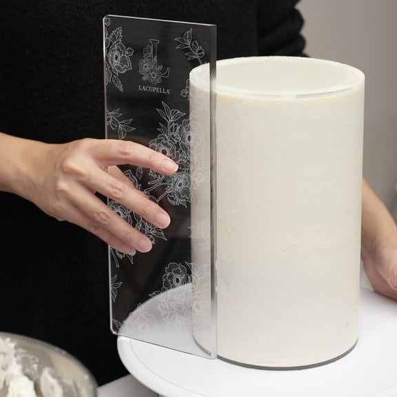 Lacupella 12 inch Acrylic Icing Frosting Buttercream Large Cake Smoother Scraper