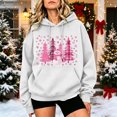 thumbnail image 2 of Zynoxe Womens Ugly Christmas Sweatshirt with Kangaroo Pocket Realxed Long Sleeve Print Pullover Hoodie Drawstring Hooded Sweatshirt for Women S, 2 of 6