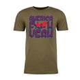 thumbnail image 2 of America F Yeah! Men's 4th of July Shirts, Funny Graphic T-shirts - Olive Drab MH200PATRIOT S7 XL, 2 of 3