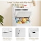 thumbnail image 1 of Historyli Estantería de madera de 120 cm y organizador de juguetes con tapa abatible,ideal para niños y niñas,ideal para sala de juegos,dormitorio y guardería,color blanco., 1 of 8