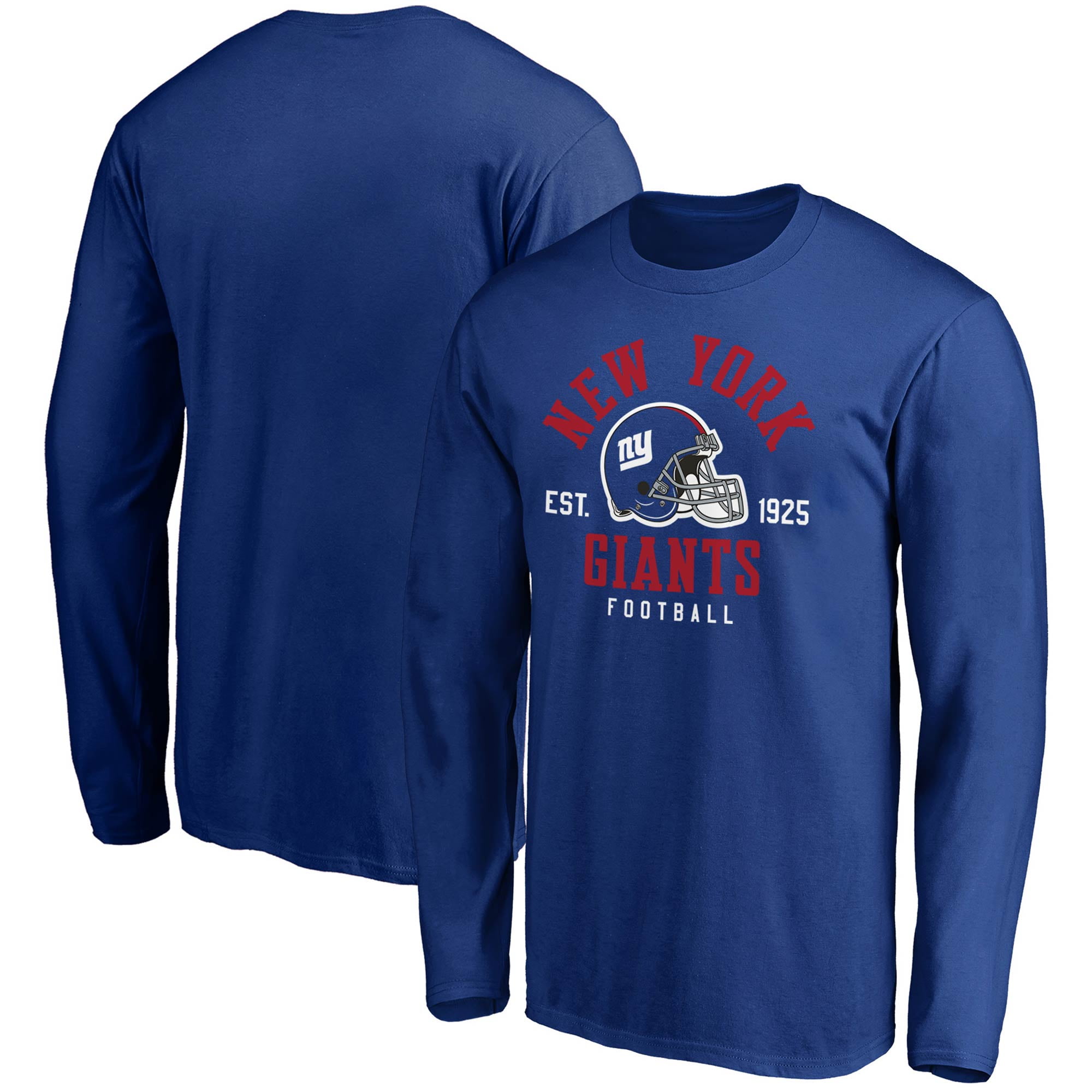 New York Giants Fanatics Branded Facemask Long Sleeve TShirt Royal