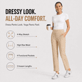 thumbnail image 3 of MASKERT Women's Stretchy Casual Pants, High Waisted Ankle Pants with 4 Pockets, Lightweight Travel Work Pants for Women, Business Casual Pants for Office and Golf, 3 of 11