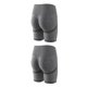 thumbnail image 4 of Soidarity Pantalones cortos deportivos de cintura alta para mujer, para levantamiento de cadera, Yoga, gimnasio, entrenamiento, Fitness gris S 2Conjunto, 4 of 6